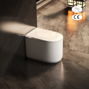 BIKI E81 CE Certified Small Tankless Smart Toilet 59cm – Low Energy, Voice Sedentary Alert & Auto Flush