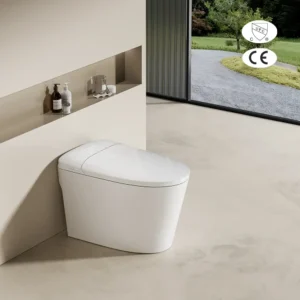 High-Durability Floor-Mounted Smart Toilet: Quiet Flush + Deodorization, CUPC-Certified